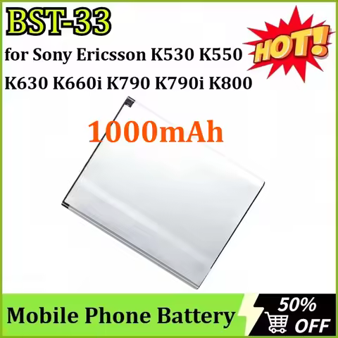 New BST-33 3.6V 1000mAh Battery for Sony Ericsson K530 K550 K630 K660i K790 K790i K810 K810i K800 K8