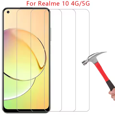 screen protector for realme 10 4g 5g protective tempered glass on realme10 phone film glas realmi re