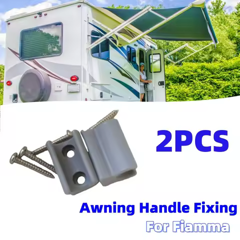 2PCS RV Awning Handle Fixing Campervan Awning Crank Wall Mount Bracket 98655-094 Caravan Motorhome A