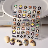 One Piece Luffy Zoro Chopper Cartoon Anime Nail Art Stickers Notebook Planner Stickers5d Embossed na