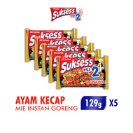 [Paket isi 5] SUKSES Mie Instan Goreng Ayam Kecap Bag 129gr