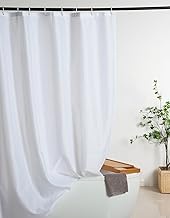 Fabric Shower Curtain Liner 72 x 78 Inch, Long Heavy Duty Water Repellent Shower Curtain Sets for Ho