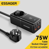 Essager 75W GaN Desktop Charger Quick Charge 65W USB Type C Fast Charging Station For MacBook iPhone