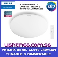 Philips Braid CL610 24W / 36W LED Remote Tunable Dimmable ceiling light