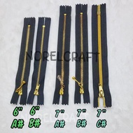[1PC] 6" / 7''  FANCY ZIPPER/ NORMAL QUALITY METAL ZIP/ ZIP JUBAH/ZIP BAJU [READYSTOCK]