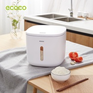 (พร้อมส่ง)ECOCO กล่องใส่ข้าวสาร 5 กก. 10 กก. 2022 รุ่นใหม่ ถังใส่ข้าวสาร กันความชื้น กล่องเก็บอาหาร