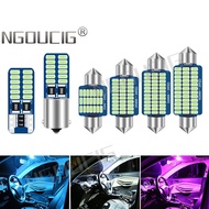 NGOUCIG Super Bright Car Interior Light T10 Led BA9S T4W Festoon 28mm 31mm 36mm 39mm 41mm Led Bulb W