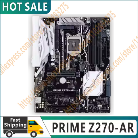 100% original testing PRIME Z270-AR Motherboard LGA 1151 Support 6th/7th Gen i7 i5 i3 DDR4 64GB M.S 