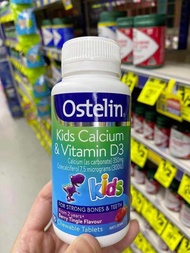 Canxi khủng long cho bé Ostelin Kids Milk Calcium & D3 Úc (90v/90ml)