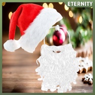 ETERNITY 1/2/6/12pcsSanta Beard White Santa Beard For Adults Christmas Santa Claus Gnome Cosplay Bea