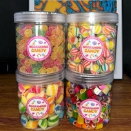 PROMO  Paket 4 TOPLES permen Viral sticky,fruty,pillow,marbel Candy Snack Makanan