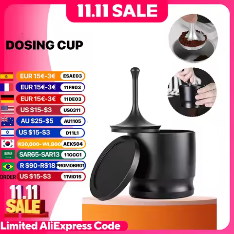Coffee Dosing Cup, 51mm,58mm,Aluminum Alloy Espresso Dosing Funnel, Brewing Bowl, Portafilter Dosing