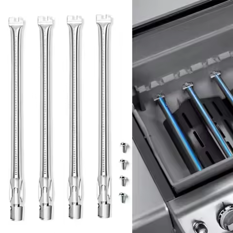 4pcs 49.5cm Grill Burner 62752 For Weber For Genesis 300 E330 E320 E310 S310 S320 S330 Gas Grill Bur