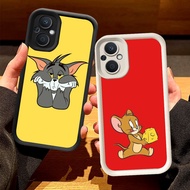 O-43 Mouse Paint Case for OPPO Reno 8Z 7 8 7Z Lite 5G Black and White