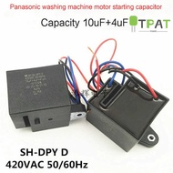 Panasonic Washing Machine Capacitor 10UF+4UF Compatible with 9.7 UF+3.8 UF
