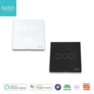 Nero House - Wall Switch 3 Gang White/ Black