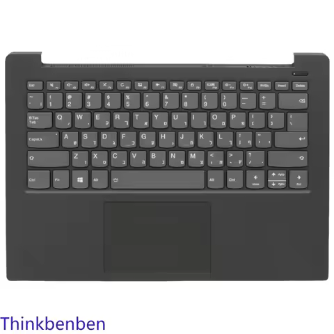 HB Hebrew IL Israel Black Keyboard Upper Case Palmrest Shell Cover For Lenovo Ideapad S340 14 14IWL 