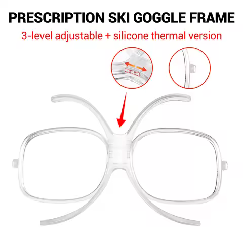 Kapvoe Adjustable Snow Goggles Insert Clip-On Prescription Clip for Kapvoe Ski Goggle Myopia Frame B