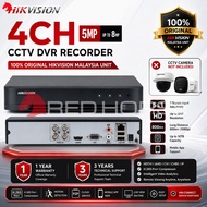 RED HORSE HIKVISION 4CH / 8CH / 16CH 5MP Up to 8MP Digital Video Recorder Wired DVR Security System