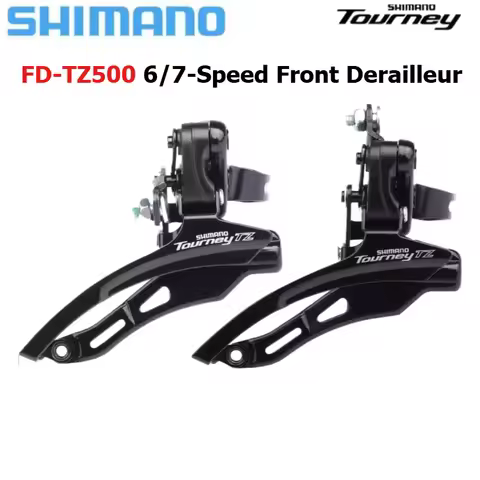Shimano Tourney TZ FD TZ500 Bike Front Derailleur FD-TZ500 Clamp Band Mount 31.8mm 3x6/7 Speed Top/D