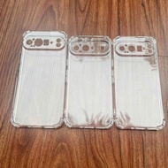 Google Pixel 9 5G, Pixel 9 Pro 5G, Pixel 9 Pro XL 5G case, transparent silicone and 4-corner shockpr