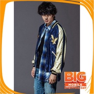 Bgt BEST RECENT MEN'S CASUAL FASHION JACKET/ murayama Sukajan Jacket - High and low aegle - Navi Gol