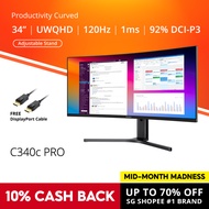 PRISM+ C340c PRO 34" 120Hz Productivity Curve Monitor [3440 x 1440]