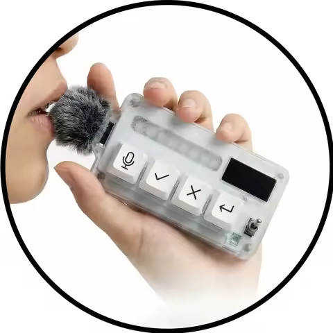 AhaLab AhaKey-X1 Keyboard Claude-cursor External Vibecoding Keyboard Voice Input Keyboard 0.96inch L