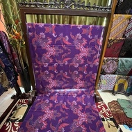Kain Batik Katun Premium Mtf Kembang Simbar Bunga Wrna Coklat Dan Seris Ungu Biru Coklat Bs Buat Blu