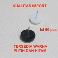 50 pcs Paku Kursi Plastik Alas Kaki Bawah Meja Lemari Sofa Bangku