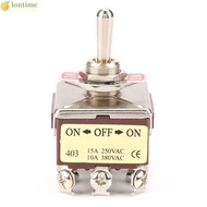 LONTIME Toggle Switch, 4PDT 12 Pin 12mm Rocker Switch, Sturdy Design 15A/250VAC 10A/380VAC 3 Positio