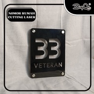 Nomor Rumah Custom Cutting Laser BoyQo| Nomor Rumah Bebas Desain Lengkap Dengan Pen Iklannya