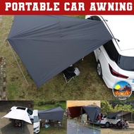 Portable Car awning 2X3 M Side Canvas Onning Black Coating Tent Outdoor Camping Tentage