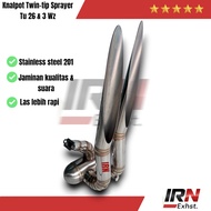 MESIN Tu 26 & 3 Wz Racing Sprayer Engine Exhaust with Pointed Bamboo Branch Model