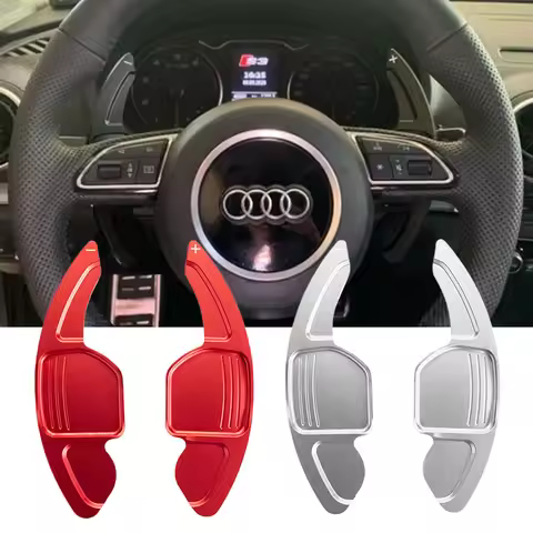 Car Steering Wheel DSG Shift Paddle Extension For Audi TT TTS MK2 8J A5 S5 Coupe A4 B8 A3 8P S3 Q5 A
