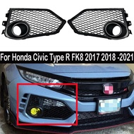 Car Front Bumper Fog Light Cover Trim for Honda Civic Type R FK8 2017 2018 2019 2020 2021 Fog Lamp F