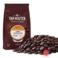 VAN HOUTEN SIGNATURE DARK CHOC CALLETS 53% 1KG