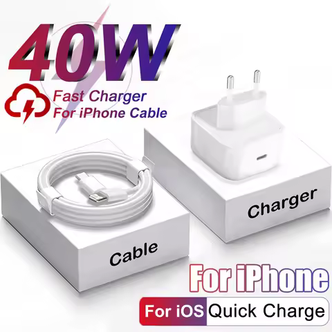 PD 40W Dynamic Power Adapter with 60W Max For iPhone 17 16 15 11 12 13 14 Pro Max Air Fast Charging 
