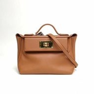 HERMES 2424mini21金棕色EC皮/Swift皮Z刻金扣肩背包