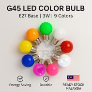 TRS Topreadystock 3W LED G45 Color Ping Pong Bulb Decoration Lights