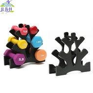 【B&H】 3-Tier Dumbbell Storage Ra Stand Home Office Gym Dumbell Weight Ra {vn}