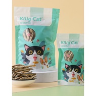 KiligCat Cat Snacks Freeze-Dried Clove Fish Pet Cat Food Supplies Puppy Dog Snacks Dried Fish