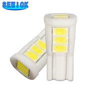 100 ชิ้น W5W T10 เซรามิค 8 SMD 5630 LED LED 194 168 501 Wedge ป้ายทะเบียนด้านข้างโคมไฟ Wedge ที่จอดร