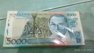 uang kuno brazil asli nominal 5000 , di jual / lembar/ pak (100 lbr.)