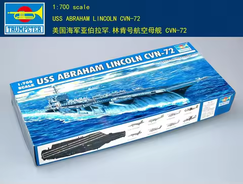 trumpeter 05732 1/700 USS ABRAHAM LINCOLN CVN 72 AIRCRAFT CARRIER-Scale Model Kit