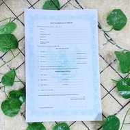 LIVING HISTORY LIST & JOB APPLICATION LETTER (PER 10 SHEETS)