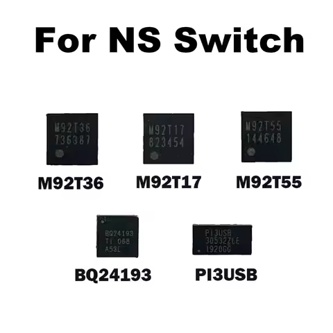 1-50pcs M92T36 M92T55 M92T17 PI3USB BQ24193 Management Charging IC Chips For Nintendo Switch Console