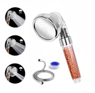 3-Function Adjustable Jetting Lonic Pure Filter Shower Head High Pressure &amp; Water Saving Shower head