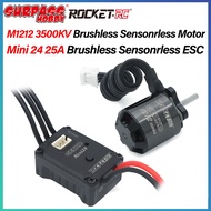 PYFORE Mini24 25A ESC 1212 3500KV Outer Rotor Motor Brushless Combo For TRX4M SCX24 FMS FCX18 FCX24 