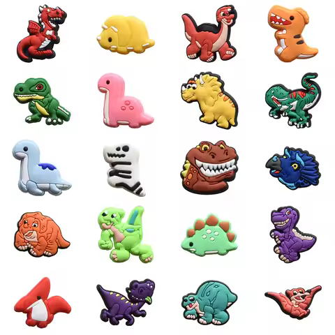 Dinosaur Shoe Charms for Crocs Accessories Sandals Kids Clogs Pins Boy Girls Badges Men Jeans Women 